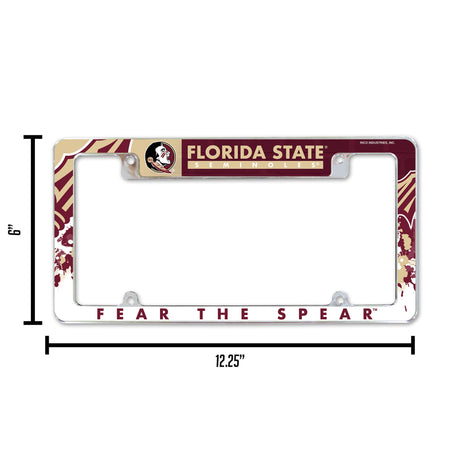 NCAA Florida State Seminoles All Over Chrome Frame Fan Gear NCAA Florida State Seminoles