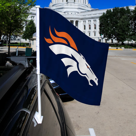 NFL Denver Broncos Car Flag Fan Gear NFL Denver Broncos