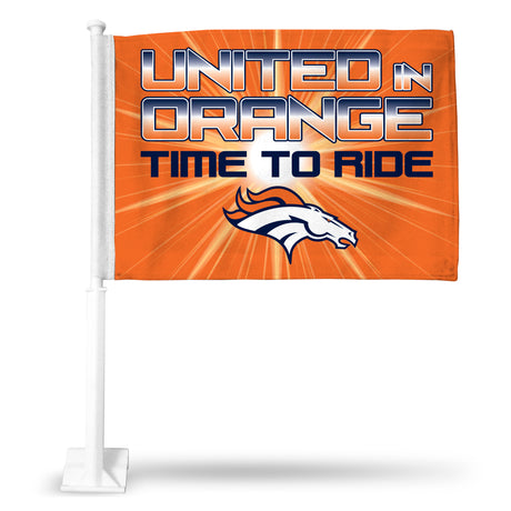 NFL Denver Broncos Car Flag Fan Gear NFL Denver Broncos