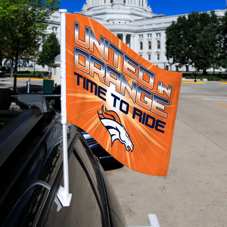 NFL Denver Broncos Car Flag Fan Gear NFL Denver Broncos