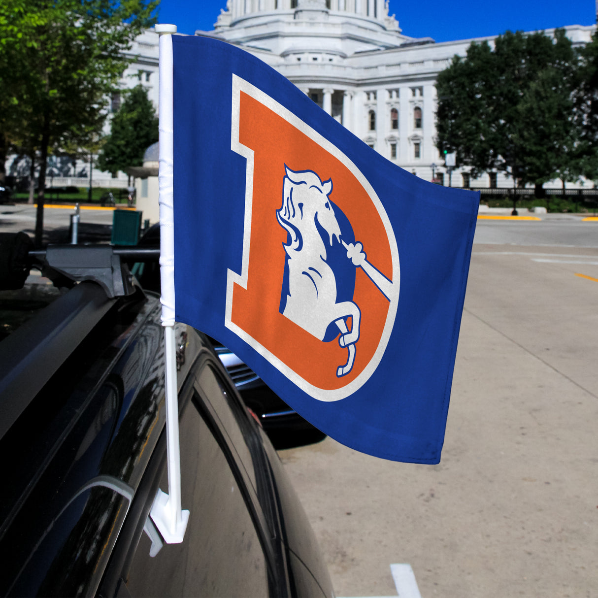 NFL Denver Broncos Car Flag Fan Gear NFL Denver Broncos