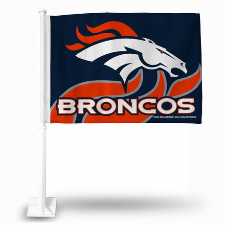 NFL Denver Broncos Car Flag Fan Gear NFL Denver Broncos