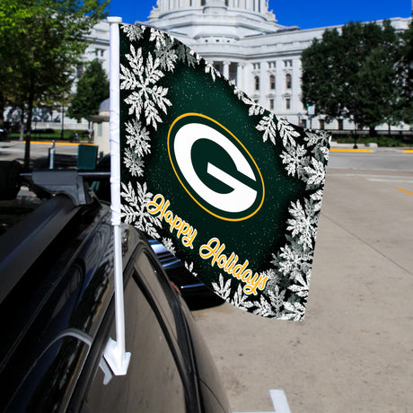 NFL Green Bay Packers Car Flag Fan Gear NFL Green Bay Packers