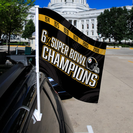 NFL Pittsburgh Steelers Car Flag Fan Gear NFL Pittsburgh Steelers