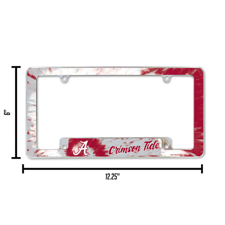 NCAA Alabama Crimson Tide All Over Chrome Frame Fan Gear NCAA Alabama Crimson Tide