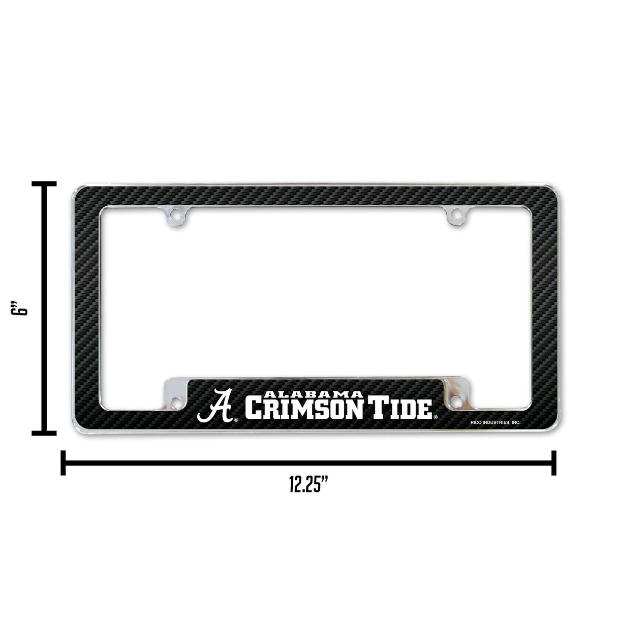 NCAA Alabama Crimson Tide All Over Chrome Frame Fan Gear NCAA Alabama Crimson Tide