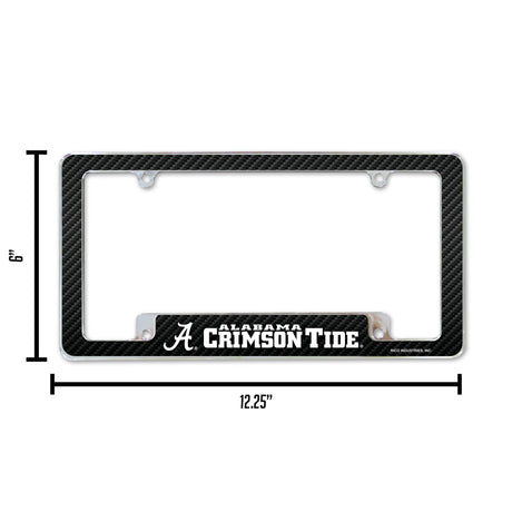 NCAA Alabama Crimson Tide All Over Chrome Frame Fan Gear NCAA Alabama Crimson Tide