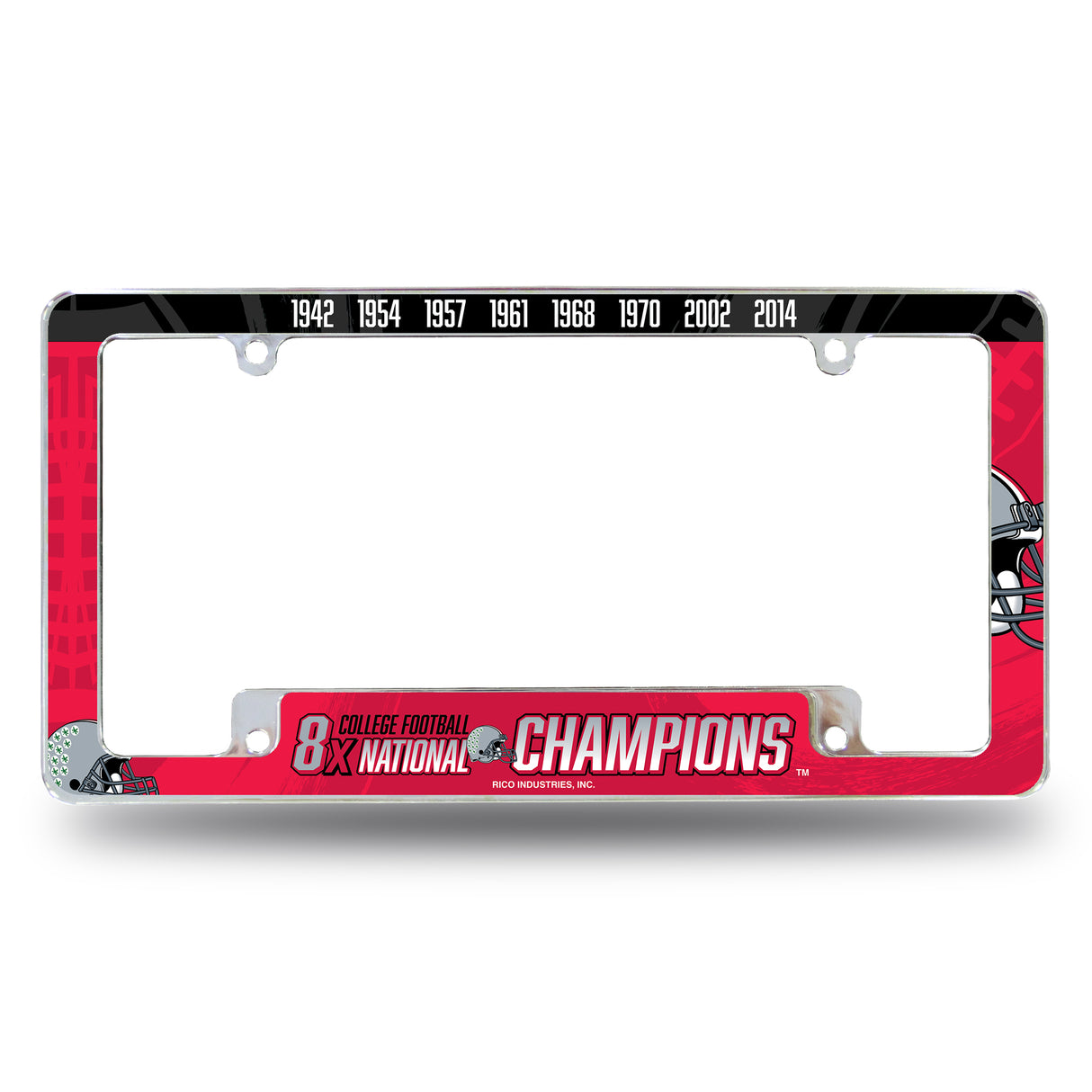 NCAA Ohio State Buckeyes All Over Chrome Frame Fan Gear NCAA Ohio State Buckeyes