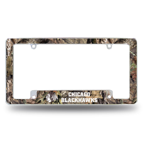 NHL Chicago Blackhawks All Over Chrome Frame Fan Gear NHL Chicago Blackhawks