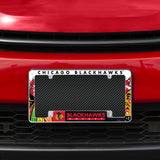 NHL Chicago Blackhawks All Over Chrome Frame Fan Gear NHL Chicago Blackhawks