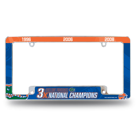 NCAA Florida Gators All Over Chrome Frame Fan Gear NCAA Florida Gators