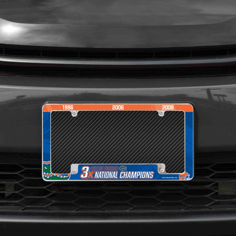 NCAA Florida Gators All Over Chrome Frame Fan Gear NCAA Florida Gators