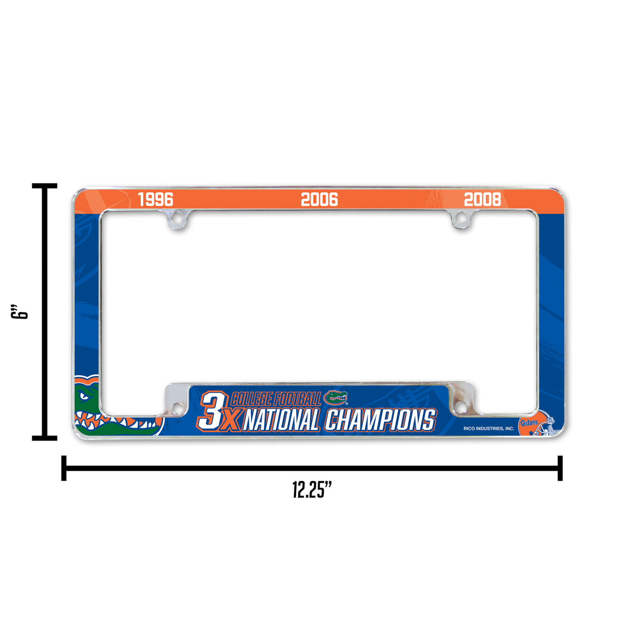 NCAA Florida Gators All Over Chrome Frame Fan Gear NCAA Florida Gators