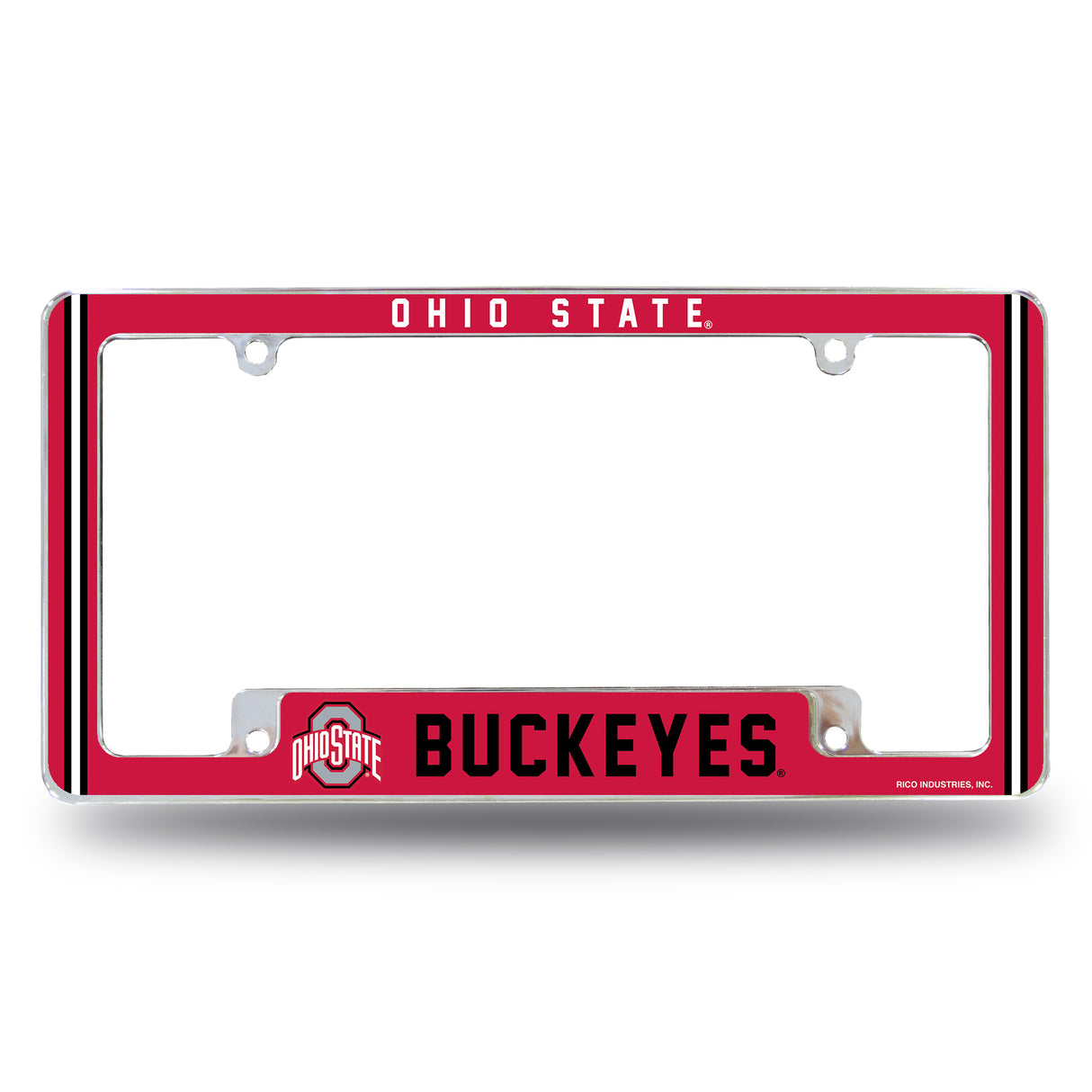 NCAA Ohio State Buckeyes All Over Chrome Frame Fan Gear NCAA Ohio State Buckeyes