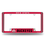 NCAA Ohio State Buckeyes All Over Chrome Frame Fan Gear NCAA Ohio State Buckeyes
