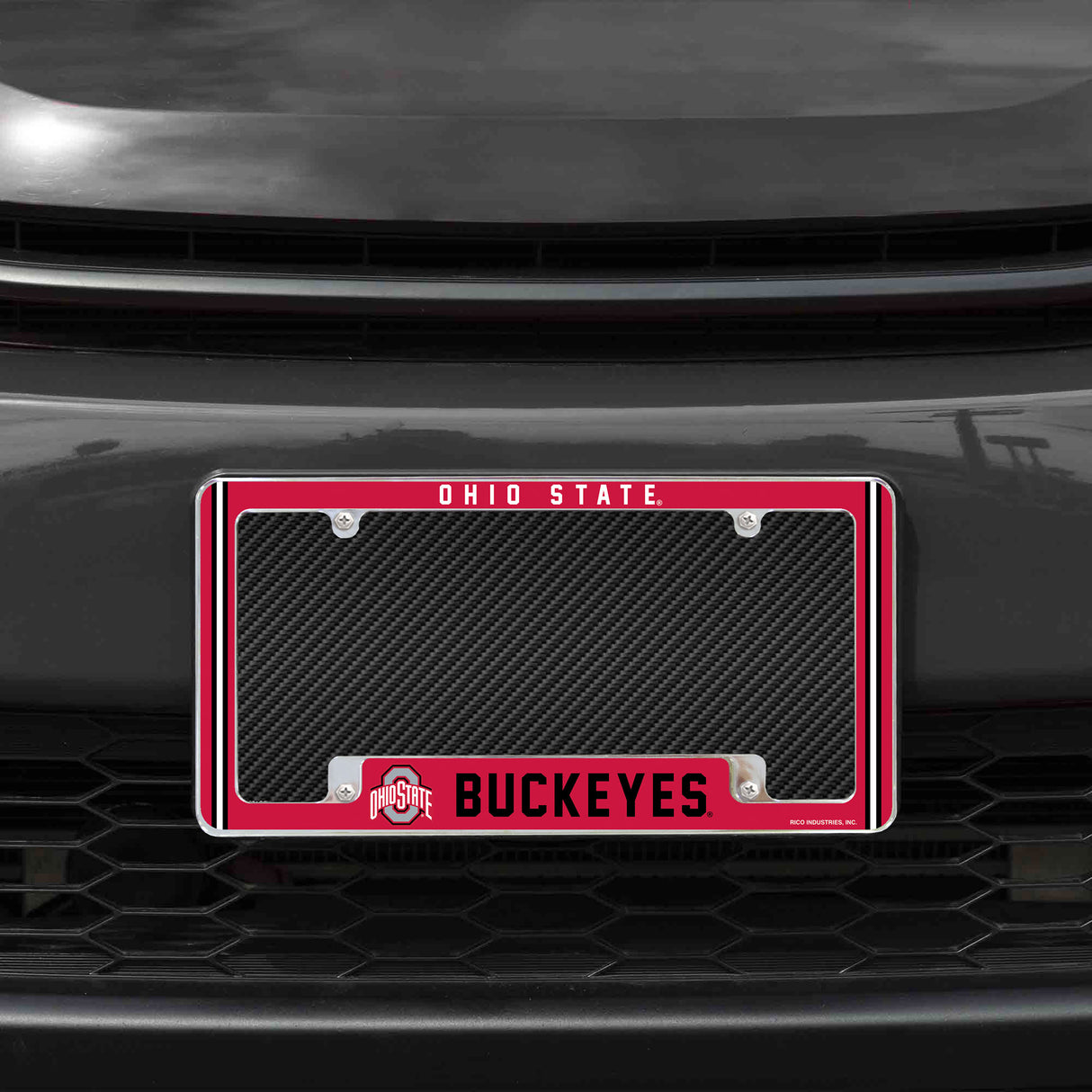 NCAA Ohio State Buckeyes All Over Chrome Frame Fan Gear NCAA Ohio State Buckeyes