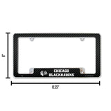 NHL Chicago Blackhawks All Over Chrome Frame Fan Gear NHL Chicago Blackhawks
