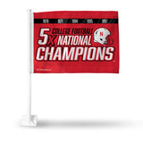 NCAA Nebraska Cornhuskers Car Flag Fan Gear NCAA Nebraska Cornhuskers