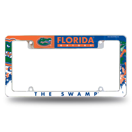 NCAA Florida Gators All Over Chrome Frame Fan Gear NCAA Florida Gators