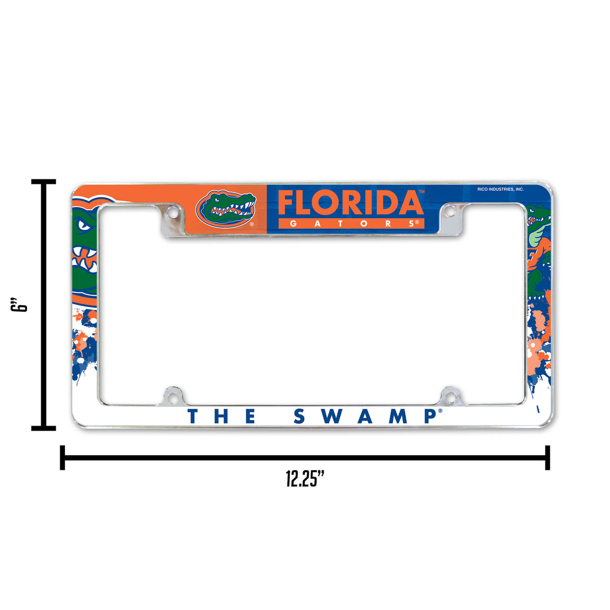 NCAA Florida Gators All Over Chrome Frame Fan Gear NCAA Florida Gators