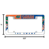NCAA Florida Gators All Over Chrome Frame Fan Gear NCAA Florida Gators