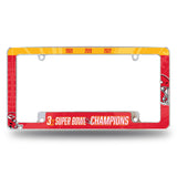 NFL Kansas City Chiefs All Over Chrome Frame Fan Gear NFL Kansas City Chiefs