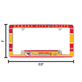 NFL Kansas City Chiefs All Over Chrome Frame Fan Gear NFL Kansas City Chiefs