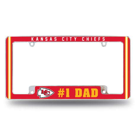 NFL Kansas City Chiefs All Over Chrome Frame Fan Gear NFL Kansas City Chiefs