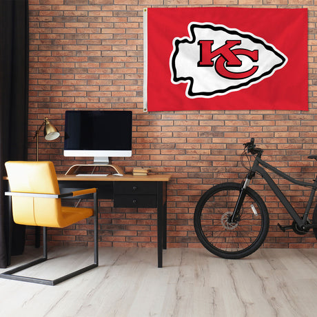 NFL Kansas City Chiefs 3x5 Banner Flag Fan Gear NFL Kansas City Chiefs