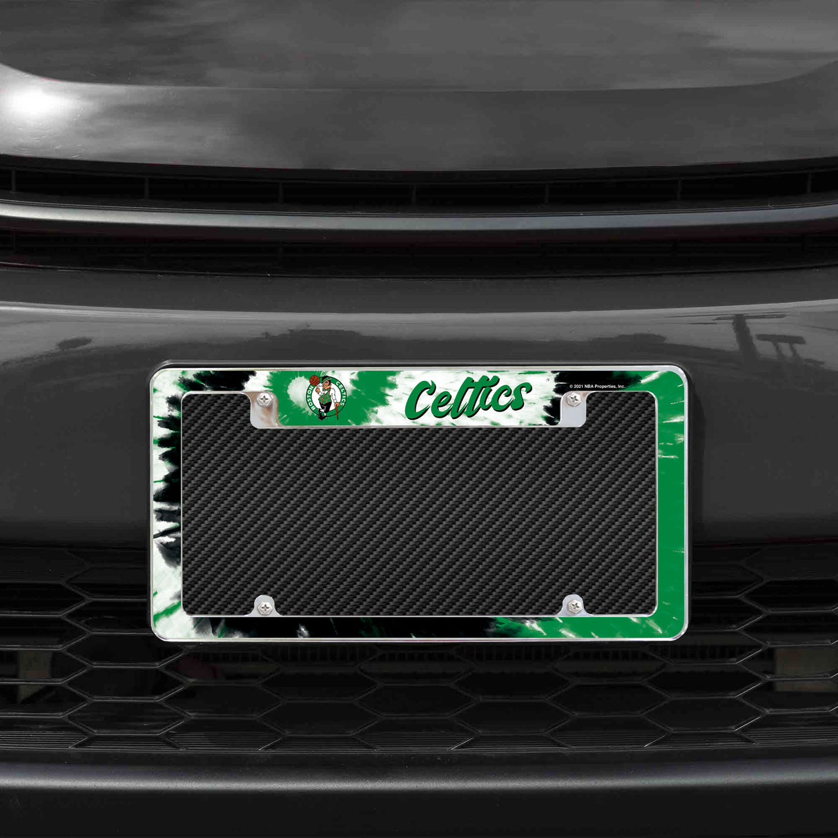 NBA Boston Celtics All Over Chrome Frame Fan Gear NBA Boston Celtics