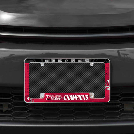 NCAA Oklahoma Sooners All Over Chrome Frame Fan Gear NCAA Oklahoma Sooners