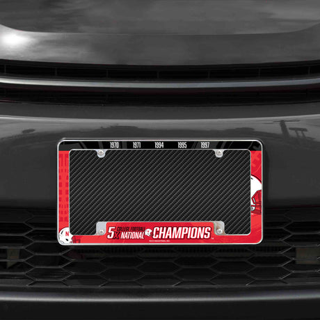 NCAA Nebraska Cornhuskers All Over Chrome Frame Fan Gear NCAA Nebraska Cornhuskers