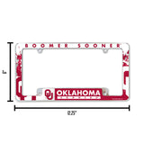 NCAA Oklahoma Sooners All Over Chrome Frame Fan Gear NCAA Oklahoma Sooners