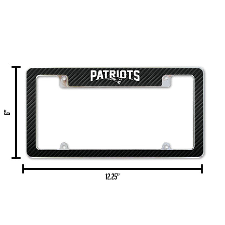 NFL New England Patriots All Over Chrome Frame Fan Gear NFL New England Patriots