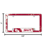 NCAA Oklahoma Sooners All Over Chrome Frame Fan Gear NCAA Oklahoma Sooners