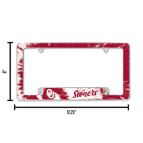 NCAA Oklahoma Sooners All Over Chrome Frame Fan Gear NCAA Oklahoma Sooners