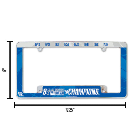 NCAA Kentucky Wildcats All Over Chrome Frame Fan Gear NCAA Kentucky Wildcats