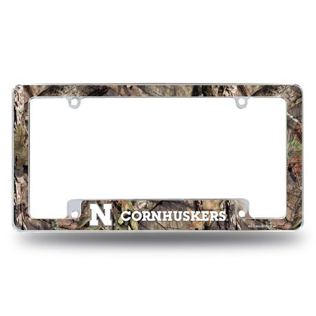 NCAA Nebraska Cornhuskers All Over Chrome Frame Fan Gear NCAA Nebraska Cornhuskers