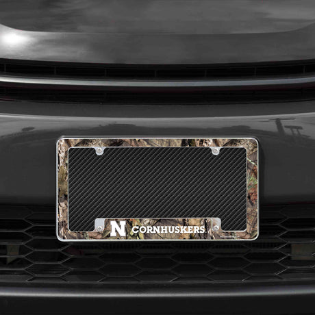NCAA Nebraska Cornhuskers All Over Chrome Frame Fan Gear NCAA Nebraska Cornhuskers