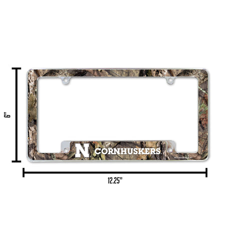 NCAA Nebraska Cornhuskers All Over Chrome Frame Fan Gear NCAA Nebraska Cornhuskers