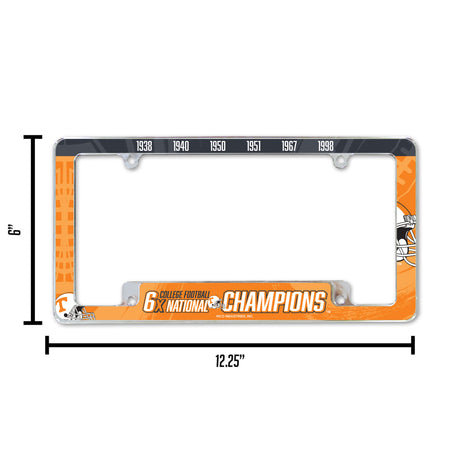NCAA Tennessee Volunteers All Over Chrome Frame Fan Gear NCAA Tennessee Volunteers
