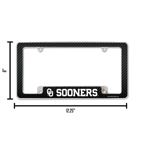 NCAA Oklahoma Sooners All Over Chrome Frame Fan Gear NCAA Oklahoma Sooners