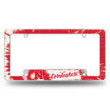 NCAA Nebraska Cornhuskers All Over Chrome Frame Fan Gear NCAA Nebraska Cornhuskers