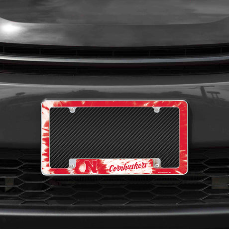 NCAA Nebraska Cornhuskers All Over Chrome Frame Fan Gear NCAA Nebraska Cornhuskers
