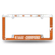NCAA Texas Longhorns All Over Chrome Frame Fan Gear NCAA Texas Longhorns