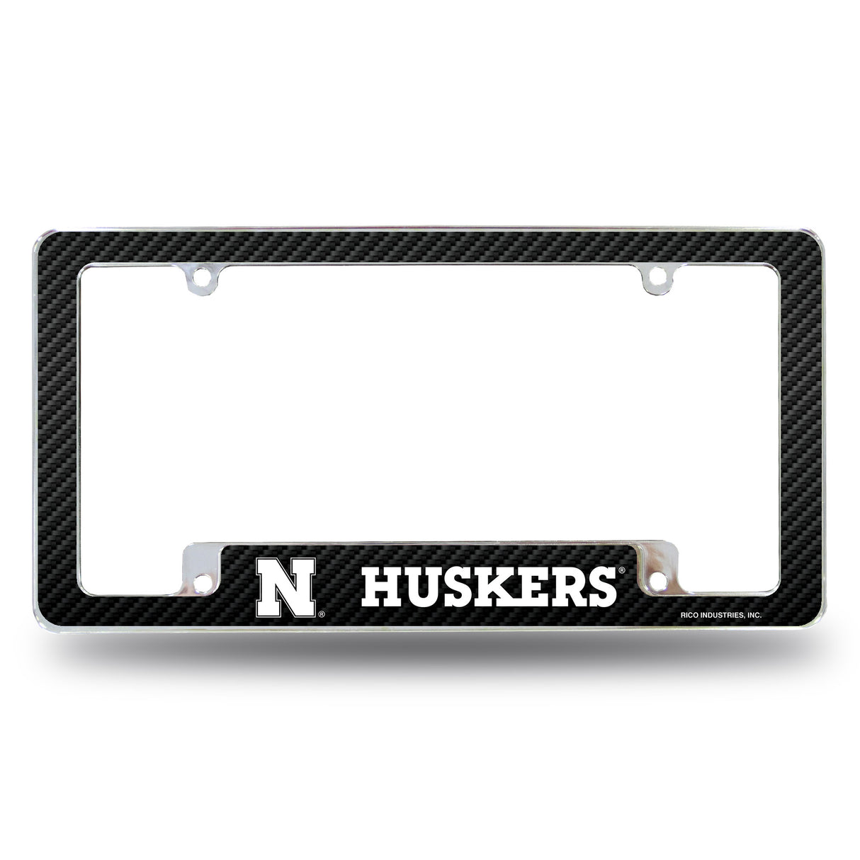 NCAA Nebraska Cornhuskers All Over Chrome Frame Fan Gear NCAA Nebraska Cornhuskers
