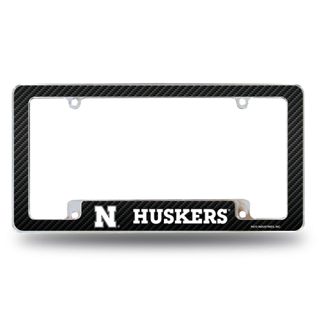 NCAA Nebraska Cornhuskers All Over Chrome Frame Fan Gear NCAA Nebraska Cornhuskers
