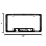 NCAA Nebraska Cornhuskers All Over Chrome Frame Fan Gear NCAA Nebraska Cornhuskers