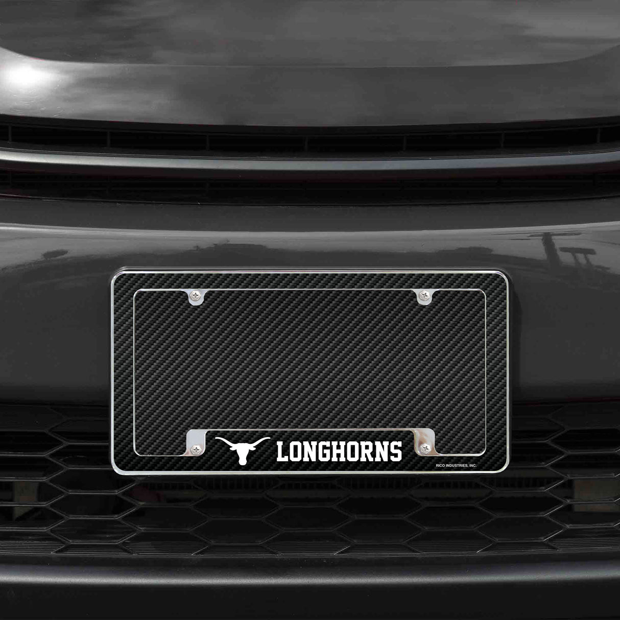 NCAA Texas Longhorns All Over Chrome Frame Fan Gear NCAA Texas Longhorns