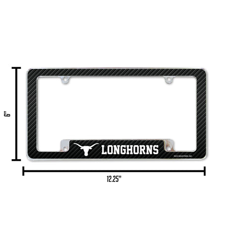 NCAA Texas Longhorns All Over Chrome Frame Fan Gear NCAA Texas Longhorns